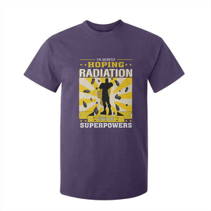 Chemotherapy Awareness T Shirt For Kid Radiation Gives Me Superpowers TS09 Purple Print Your Wear