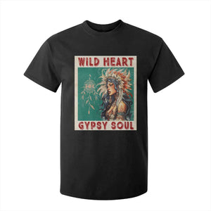 Native American T Shirt For Kid Wild Heart Gypsy Soul Women TS09 Black Print Your Wear