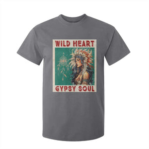 Native American T Shirt For Kid Wild Heart Gypsy Soul Women TS09 Charcoal Print Your Wear