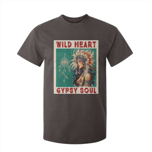 Native American T Shirt For Kid Wild Heart Gypsy Soul Women TS09 Dark Chocolate Print Your Wear