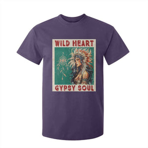 Native American T Shirt For Kid Wild Heart Gypsy Soul Women TS09 Purple Print Your Wear