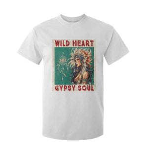 Native American T Shirt For Kid Wild Heart Gypsy Soul Women TS09 White Print Your Wear