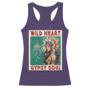 Native American Racerback Tank Top Wild Heart Gypsy Soul Women TS09 Purple Print Your Wear