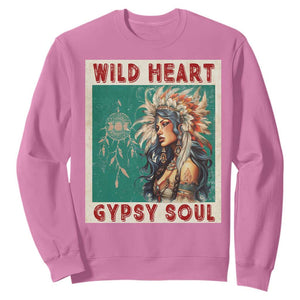 Native American Sweatshirt Wild Heart Gypsy Soul Women TS09 Azalea Print Your Wear