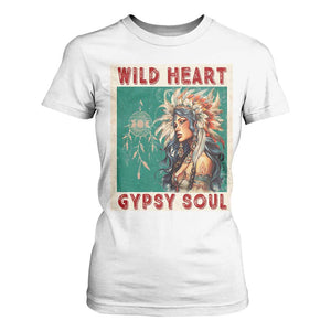 Native American T Shirt For Women Wild Heart Gypsy Soul Women TS09 White Print Your Wear