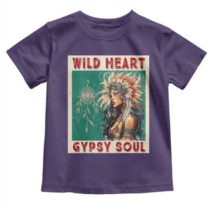 Native American Toddler T Shirt Wild Heart Gypsy Soul Women TS09 Purple Print Your Wear