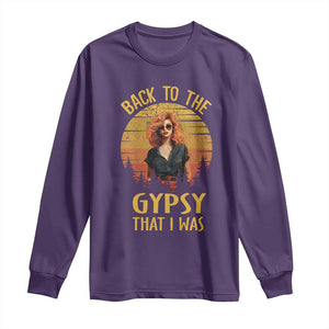 Back To The Gypsy That I Was Long Sleeve Shirt TS09 Purple Print Your Wear