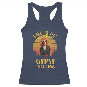 Back To The Gypsy That I Was Racerback Tank Top TS09 Navy Print Your Wear