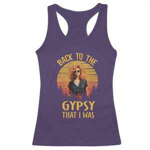 Back To The Gypsy That I Was Racerback Tank Top TS09 Purple Print Your Wear