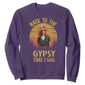 Back To The Gypsy That I Was Sweatshirt TS09 Purple Print Your Wear