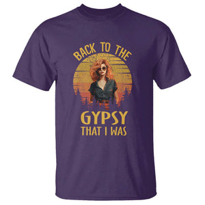 Back To The Gypsy That I Was T Shirt TS09 Purple Print Your Wear