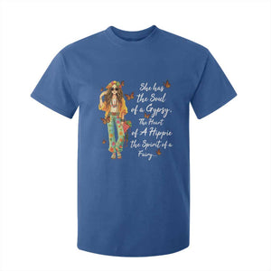 Hippie Girl T Shirt For Kid The Soul Of A Gypsy The Heart Of A Hippie The Spirit Of A Family TS09 Royal Blue Print Your Wear