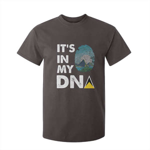 Saint Lucia T Shirt For Kid It's In My DNA Beautiful Beach TS09 Dark Chocolate Print Your Wear