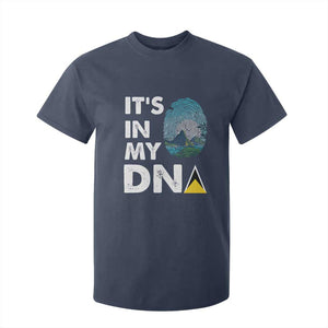 Saint Lucia T Shirt For Kid It's In My DNA Beautiful Beach TS09 Navy Print Your Wear