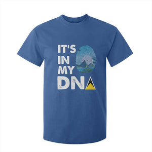 Saint Lucia T Shirt For Kid It's In My DNA Beautiful Beach TS09 Royal Blue Print Your Wear