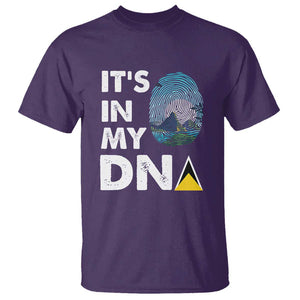 Saint Lucia T Shirt It's In My DNA Beautiful Beach TS09 Purple Print Your Wear