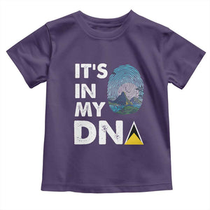 Saint Lucia Toddler T Shirt It's In My DNA Beautiful Beach TS09 Purple Print Your Wear