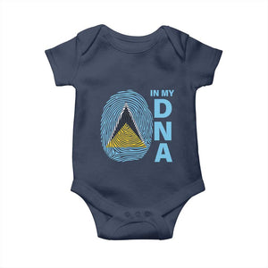 Saint Lucia It's In My DNA Baby Onesie TS09 Navy Print Your Wear