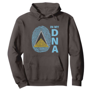 Saint Lucia It's In My DNA Hoodie TS09 Dark Chocolate Print Your Wear