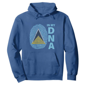 Saint Lucia It's In My DNA Hoodie TS09 Royal Blue Print Your Wear