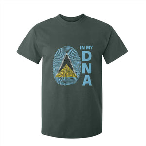 Saint Lucia It's In My DNA T Shirt For Kid TS09 Dark Forest Green Print Your Wear