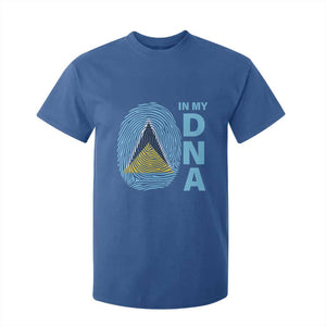 Saint Lucia It's In My DNA T Shirt For Kid TS09 Royal Blue Print Your Wear