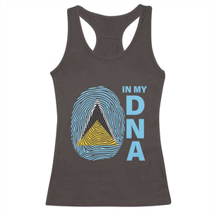 Saint Lucia It's In My DNA Racerback Tank Top TS09 Dark Chocolate Print Your Wear