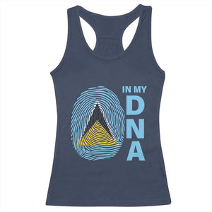 Saint Lucia It's In My DNA Racerback Tank Top TS09 Navy Print Your Wear