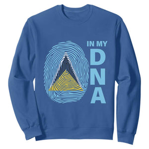 Saint Lucia It's In My DNA Sweatshirt TS09 Royal Blue Print Your Wear