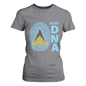 Saint Lucia It's In My DNA T Shirt For Women TS09 Charcoal Print Your Wear