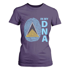 Saint Lucia It's In My DNA T Shirt For Women TS09 Purple Print Your Wear