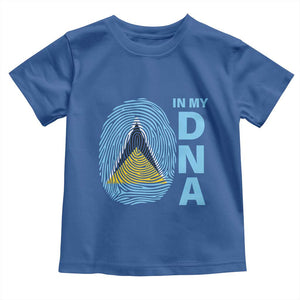 Saint Lucia It's In My DNA Toddler T Shirt TS09 Royal Blue Print Your Wear