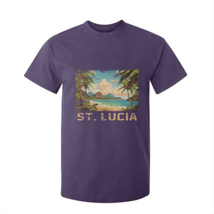 Saint Lucia T Shirt For Kid St. Lucia Beach Trip TS09 Purple Print Your Wear