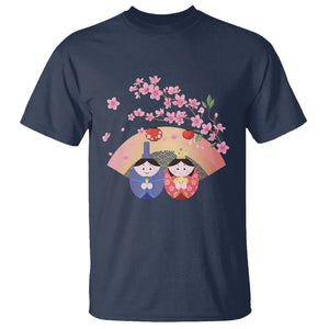 Hina Matsuri T Shirt Japanese Doll Festival Japan Girl's Day TS09 Navy Printyourwear