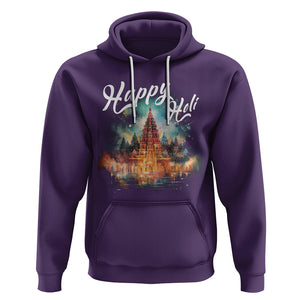 Happy Holi Hoodie Colors India Hindu Spring TS09 Purple Printyourwear