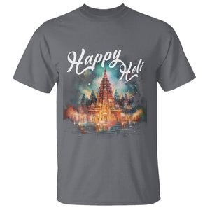 Happy Holi T Shirt Colors India Hindu Spring TS09 Charcoal Printyourwear