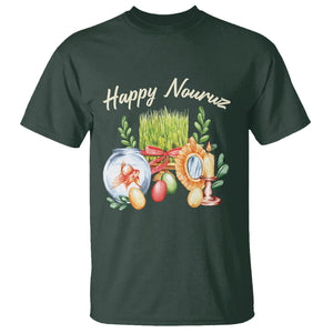 Happy Nowruz T Shirt Kurdistan & Pakistan And Iran New Year Haft-Seen TS09 Dark Forest Green Printyourwear