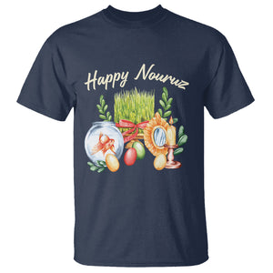 Happy Nowruz T Shirt Kurdistan & Pakistan And Iran New Year Haft-Seen TS09 Navy Printyourwear