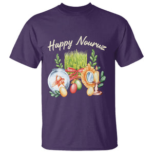 Happy Nowruz T Shirt Kurdistan & Pakistan And Iran New Year Haft-Seen TS09 Purple Printyourwear