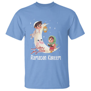 Cute KId Ramadan Kareem Mubarak Islam T Shirt TS09 Carolina Blue Printyourwear