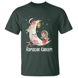 Cute KId Ramadan Kareem Mubarak Islam T Shirt TS09 Dark Forest Green Printyourwear