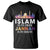 Islamic T Shirt Islam Is My Deen Jannah Is My Dream Muslim TS09 Black Printyourwear