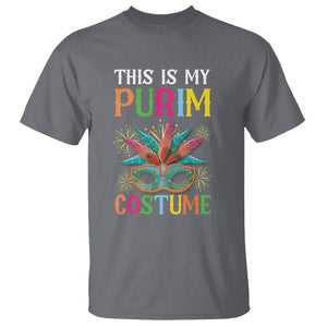 This Is My Purim Costume Jewish Israel Feast T Shirt TS09 Charcoal Printyourwear