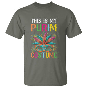 This Is My Purim Costume Jewish Israel Feast T Shirt TS09 Military Green Printyourwear