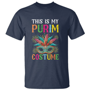 This Is My Purim Costume Jewish Israel Feast T Shirt TS09 Navy Printyourwear