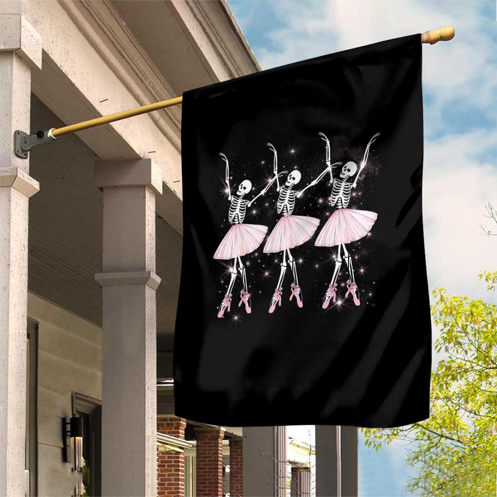 Funny Halloween Skeleton Ballet Dancing Ballerina Garden Flag TS09 Print Your Wear