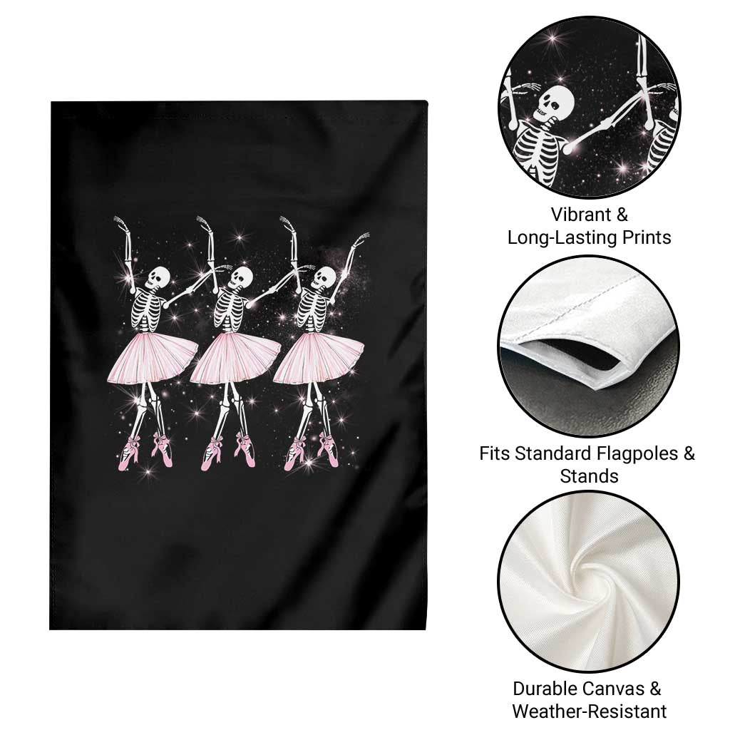 Funny Halloween Skeleton Ballet Dancing Ballerina Garden Flag TS09 Print Your Wear