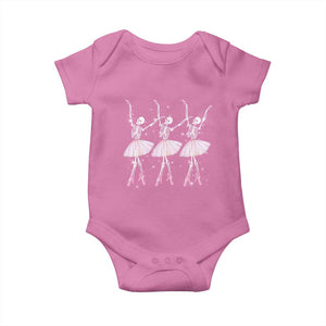 Funny Halloween Skeleton Ballet Dancing Ballerina Baby Onesie TS09 Azalea Print Your Wear