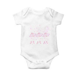 Funny Halloween Skeleton Ballet Dancing Ballerina Baby Onesie TS09 White Print Your Wear