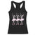 Funny Halloween Skeleton Ballet Dancing Ballerina Racerback Tank Top TS09 Black Print Your Wear